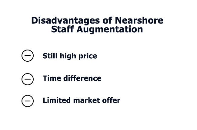 Discover the disadvantages of nearshore staff augmentation